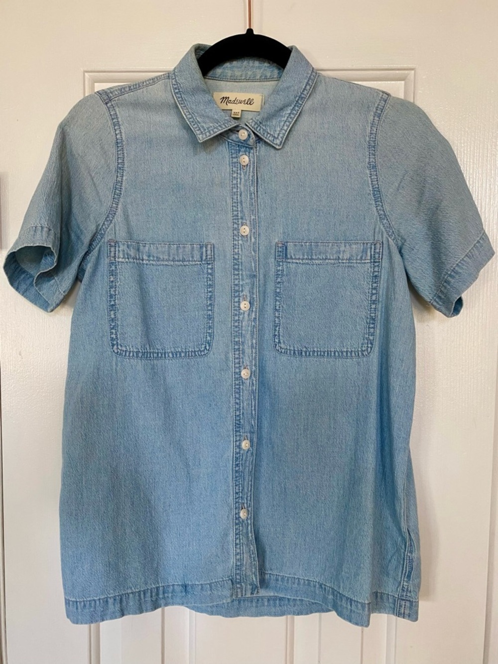 Madewell Light Wash Denim Button-Up